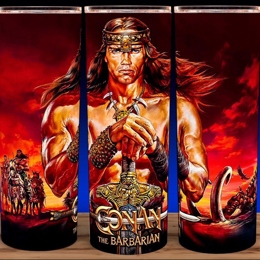 Conan the Barbarian 80s Red Cup Mug Tumbler
